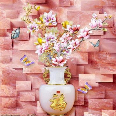 File gốc file gốc bình hoa B107 (PNG) chất lượng cao