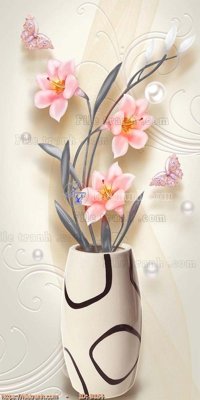 File gốc file gốc bình hoa B164 cho in ấn và thiết kế