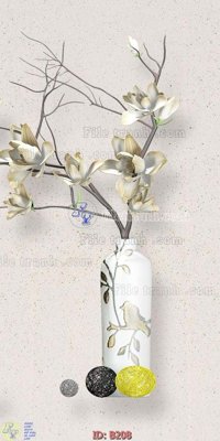 File gốc file gốc bình hoa B208 (in 3D) cho trang trí