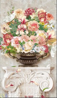 File tranh in mica file gốc bình hoa B237 (độ phân giải cao)