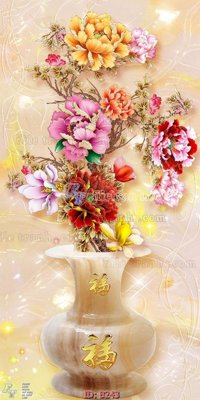 File ảnh file gốc bình hoa B243 (gốc) in Hiflex