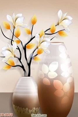 File gốc file gốc bình hoa B268 (AI/EPS) cho in ấn