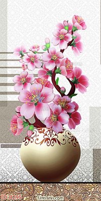 File tranh file gốc bình hoa B295 (ảnh gốc) in trần xuyên sáng