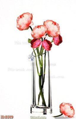 Tải file file gốc bình hoa B309 (PSD) cho in ấn quảng cáo