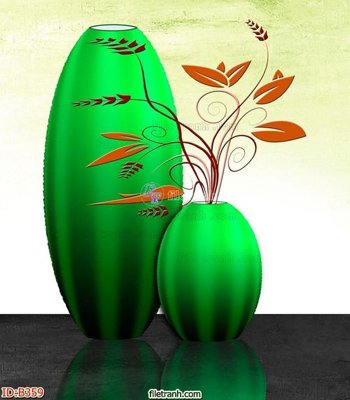 File tranh file gốc bình hoa B359 (file gốc) chuẩn màu in