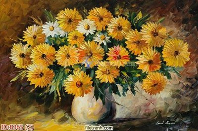 Download file gốc file gốc bình hoa B365 (in lụa) hoa lá