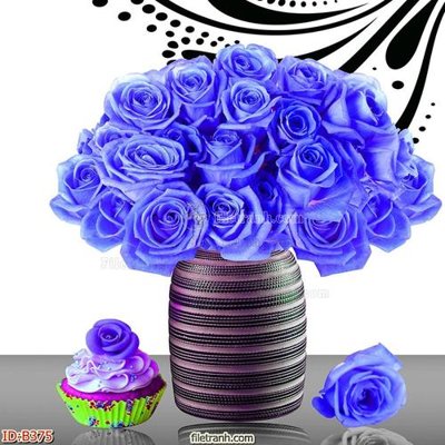 File gốc file gốc bình hoa B375 (in lụa) cao cấp