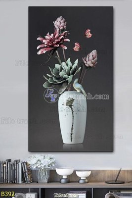 Mua file gốc file gốc bình hoa B392 (chất lượng) tại Filetranh.com