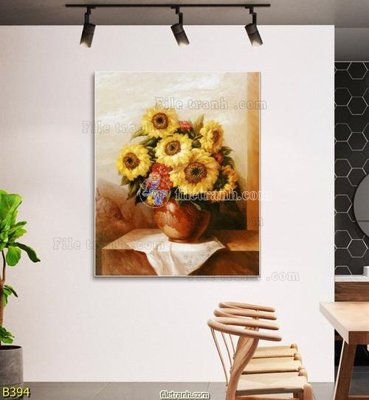 File in trần file gốc bình hoa B394 (bản gốc) đại dương