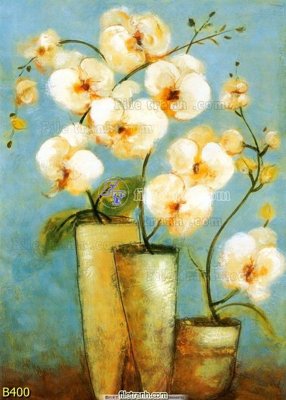 File tranh in tráng gương file gốc bình hoa B400 (siêu nét)