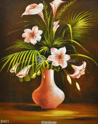 File tranh file gốc bình hoa B401 (gốc) chủ đề trừu tượng