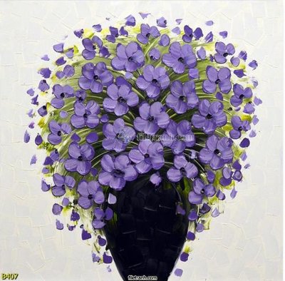 File tranh file gốc bình hoa B407 (gốc) in vải canvas