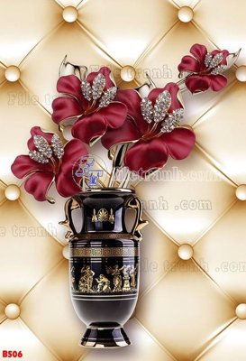 Mua file gốc File tranh bình hoa B506 (PSD) tại Filetranh.com