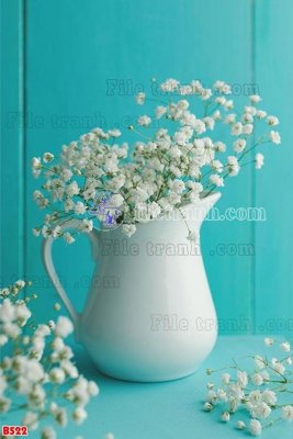 Tải file File tranh bình hoa B522 (ảnh gốc) file AI/EPS