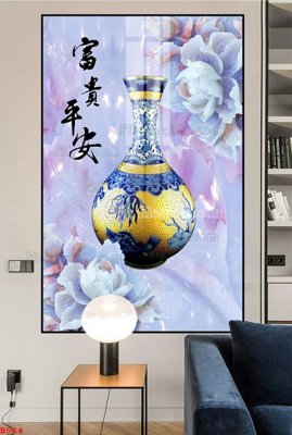 File in trần File tranh bình hoa B564 (bản gốc) đại dương