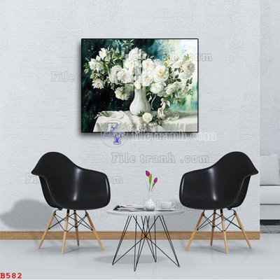 Tải file gốc File tranh bình hoa B582 (bản PSD) đầy đủ layer