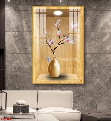 Tải file tranh File tranh bình hoa 5D ô trưng bày đèn rọi B5D162 (gốc) tại Filetranh.com