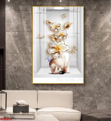 Tệp tin gốc File tranh bình hoa 5D ô trưng bày đèn rọi B5D234 (chất lượng) File tranh bình hoa 5D ô trưng bày đèn rọi B5D234