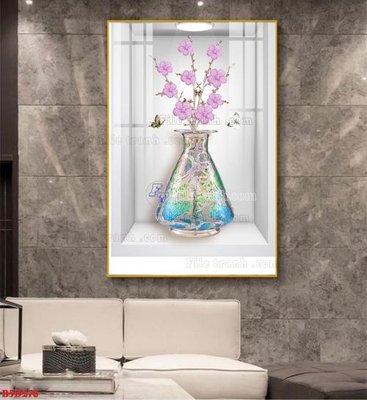 Tải về file tranh gốc File tranh bình hoa 5D ô trưng bày đèn rọi B5D278 (để in quảng cáo)