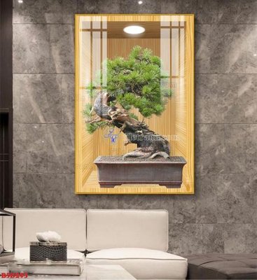File gốc File tranh bình hoa 5D ô trưng bày đèn rọi B5D293 (trang trí) phòng làm việc