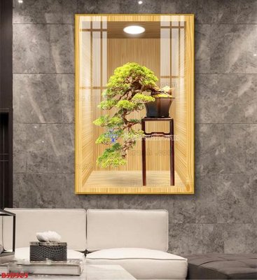 File in ấn File tranh bình hoa 5D ô trưng bày đèn rọi B5D305 (bản gốc) từ file gốc