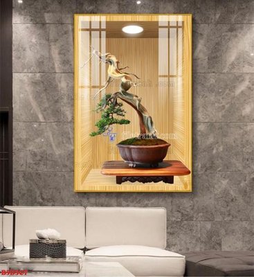 File in mica File tranh bình hoa 5D ô trưng bày đèn rọi B5D307 (bản gốc) sắc sảo