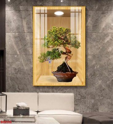 Tải file File tranh bình hoa 5D ô trưng bày đèn rọi B5D312 (gốc) in ấn chất lượng