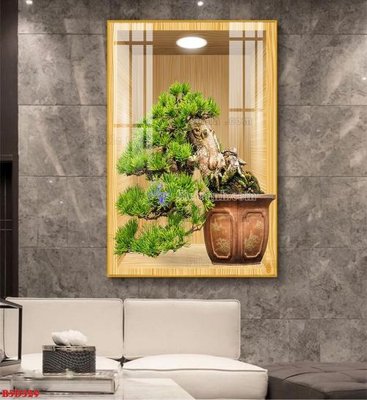 Tải file File tranh bình hoa 5D ô trưng bày đèn rọi B5D329 (ảnh gốc) in tranh kính