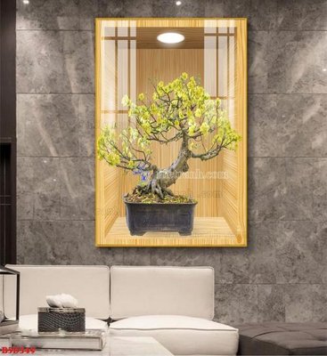 File PSD File tranh bình hoa 5D ô trưng bày đèn rọi B5D349 (gốc) tách lớp chi tiết