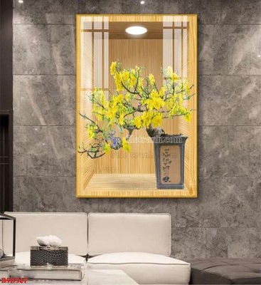 Tải file gốc File tranh bình hoa 5D ô trưng bày đèn rọi B5D367 (bản PSD) đầy đủ layer
