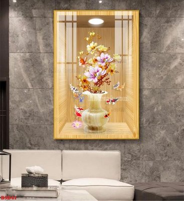 Download file File tranh bình hoa 5D ô trưng bày đèn rọi B5D41 (chuẩn in) File tranh bình hoa 5D ô trưng bày đèn rọi B5D41