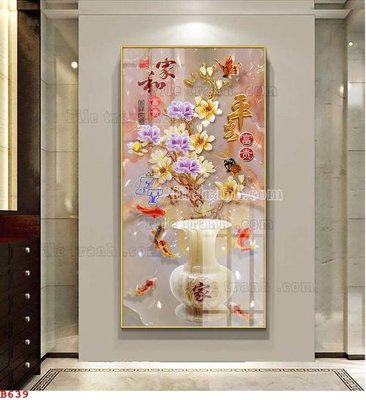 Download file File tranh bình hoa B639 (chuẩn in) File tranh bình hoa B639