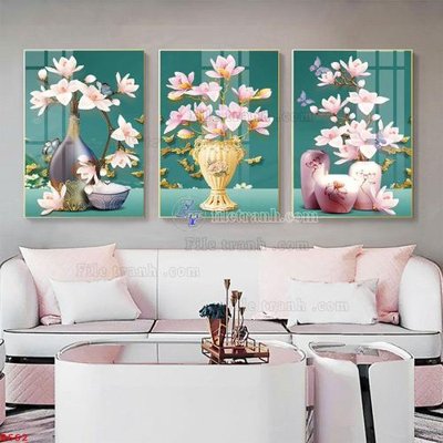 Download file tranh File tranh bình hoa B662 (file gốc PSD)