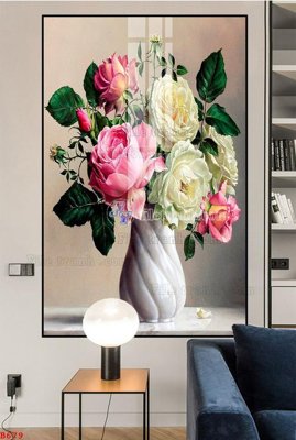 File gốc File tranh bình hoa B679 (phiên bản chuẩn) để in ấn