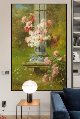 File tranh File tranh bình hoa B684 (gốc) chủ đề thành phố