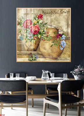 File in ấn chuyên nghiệp File tranh bình hoa B749 (file gốc)