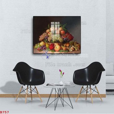 File tranh File tranh bình hoa B757 (file gốc) chủ đề phong thủy