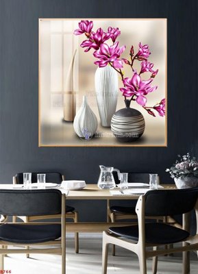 File tranh trang trí File tranh bình hoa B766 (file gốc)