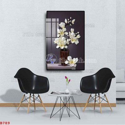 File tranh File tranh bình hoa B789 (bản gốc) treo tường