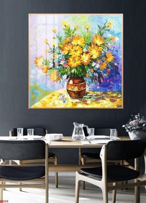 File PSD in ấn File tranh bình hoa B805 (chất lượng cao)