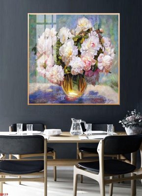 File ảnh File tranh bình hoa B829 (gốc) in backdrop sự kiện