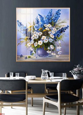 File tranh ảnh gốc File tranh bình hoa B851 dùng cho in khổ lớn
