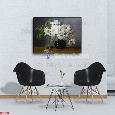 Ảnh mô tả file gốc in mica File tranh bình hoa B870