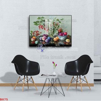 File gốc File tranh bình hoa B875 (ảnh chi tiết) để in trần