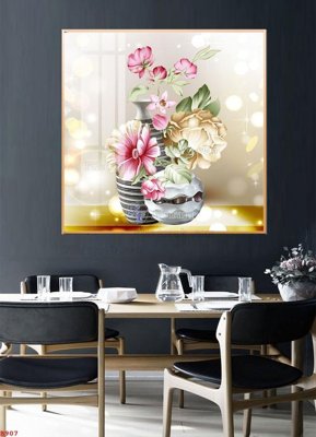 File in ấn File tranh bình hoa B907 (bản gốc) cao cấp