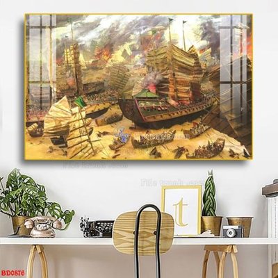 File in trần File tranh treo bóng đá BD876 (bản gốc) bầu trời