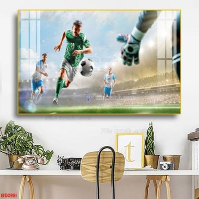 File tranh PSD File tranh treo bóng đá BD951 chất lượng cao