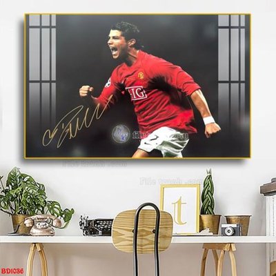 File tranh File tranh treo bóng đá BD1036 (bản gốc) in lụa 5D