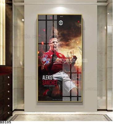 Ảnh gốc file in lụa File tranh treo bóng đá BD104 chi tiết