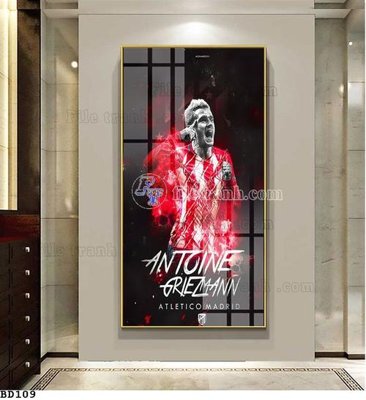 File gốc File tranh treo bóng đá BD108 (in tráng gương) ốp tường